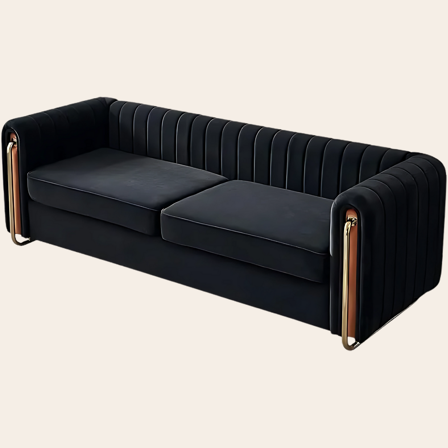 Guarded Velvet Sofa
