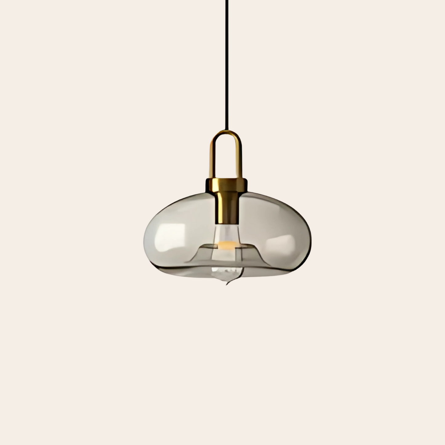 Smoked Glass Pendant Light