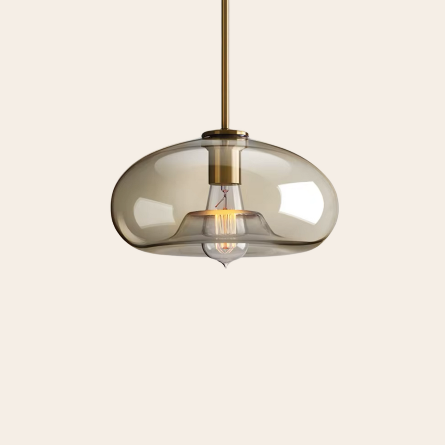 Smoked Glass Pendant Light