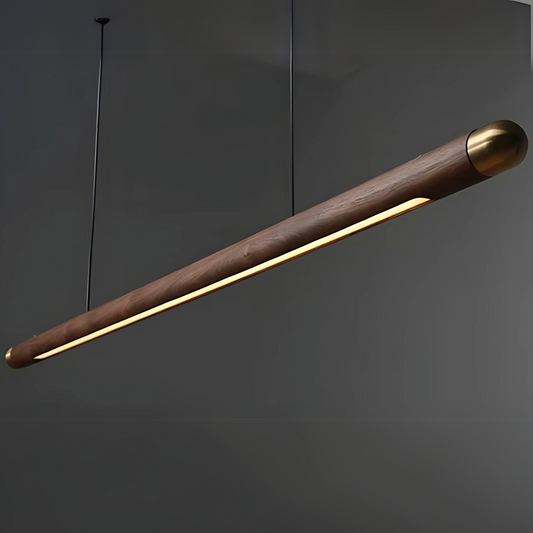 Black Walnut Dining Table Pendant Light